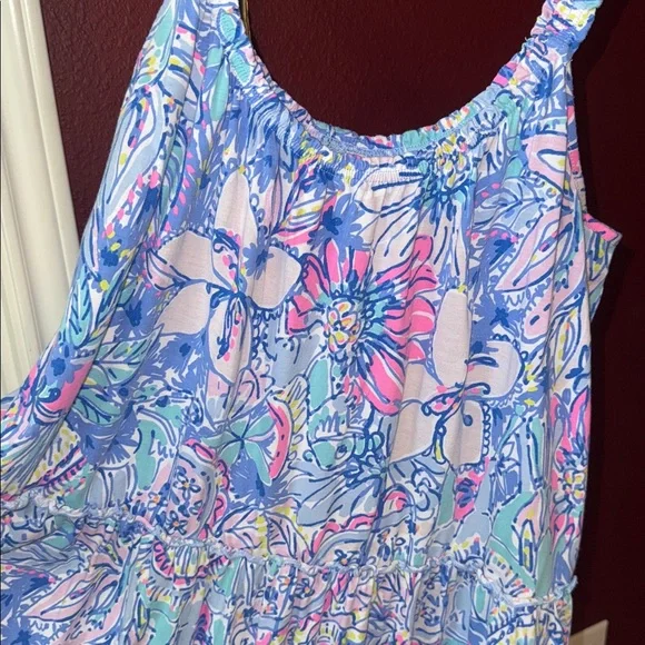 Lilly Pulitzer LORO Floral tank swing Dress, size Large - Picture 4 of 7
